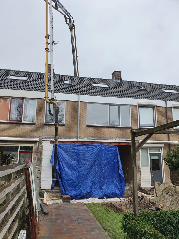 Bouwfoto van Aanbouw Schipperswegeling, Goes.