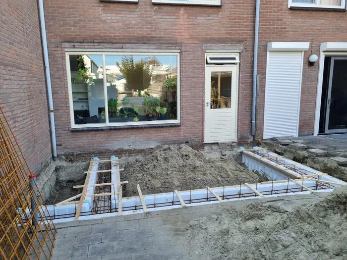 Bouwfoto van Aanbouw Simone Veilhoff, Goes.