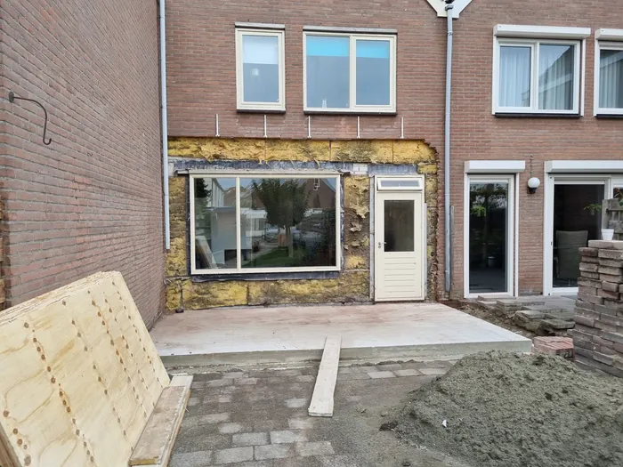 Bouwfoto van Aanbouw Simone Veilhoff, Goes.