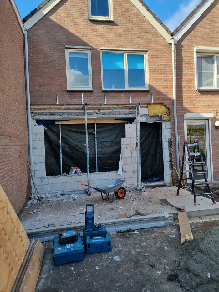 Bouwfoto van Aanbouw Simone Veilhoff, Goes.