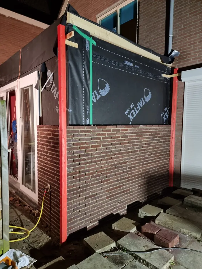 Bouwfoto van Aanbouw Simone Veilhoff, Goes.