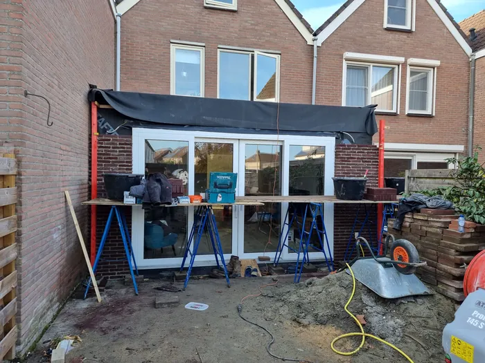 Bouwfoto van Aanbouw Simone Veilhoff, Goes.