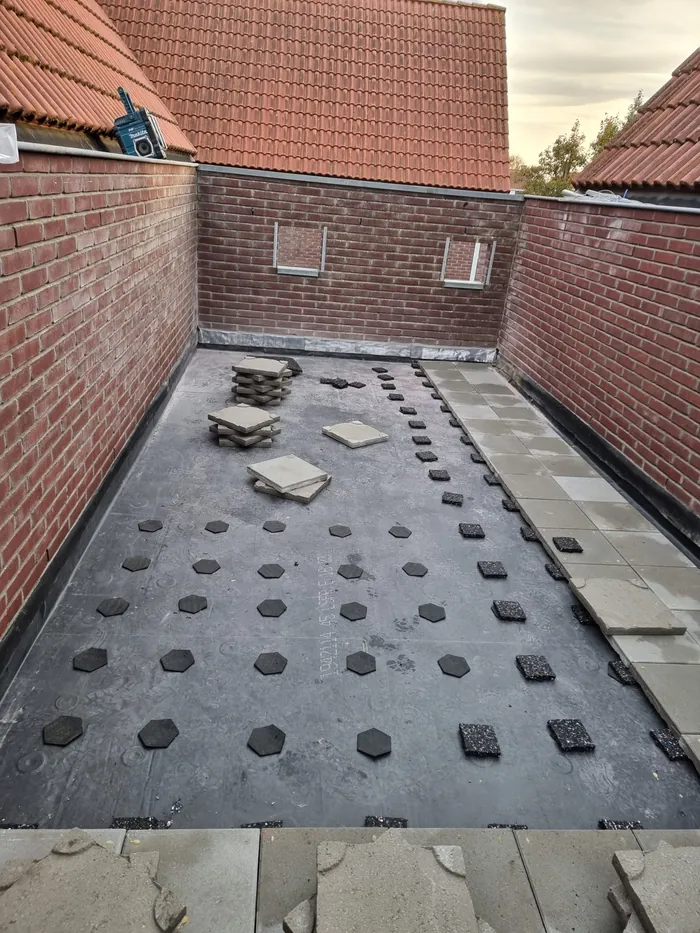 Bouwfoto van Dakrenovatie, Kortgene.