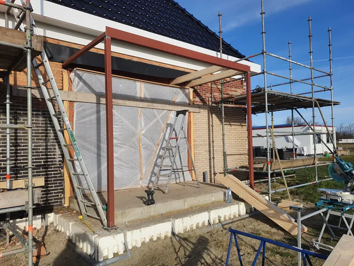 Bouwfoto van Woning Veerhaven, Kruiningen.